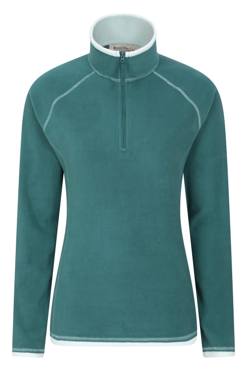 Mountain Warehouse Original Teal Montana Fleece Pentru Femei Cu Jumătate De Fermoar